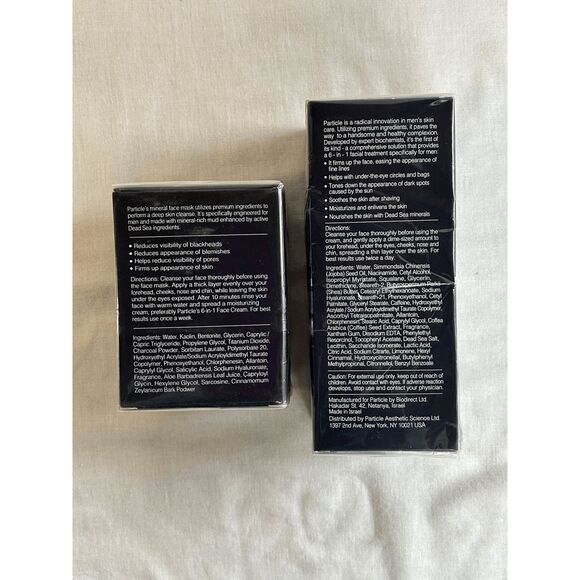 Particle for Men Face Set Face Cream & Face Mask Deep Cleanser Men's Formula NIB - Picture 5 of 5